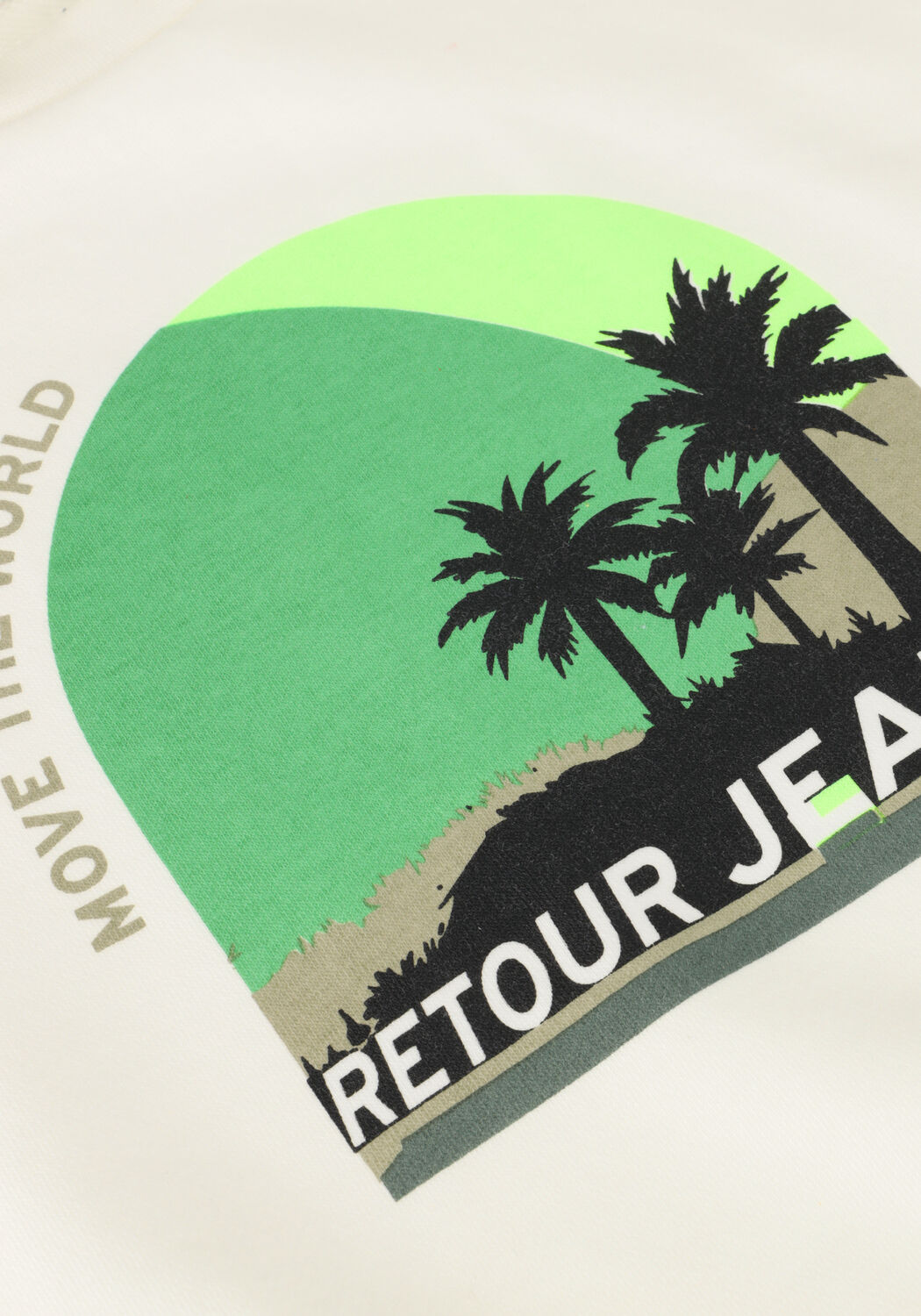 Witte RETOUR Trui TED - large