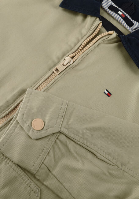 Beige TOMMY HILFIGER Jack CONTRAST COLLAR COTTON JACKET - large
