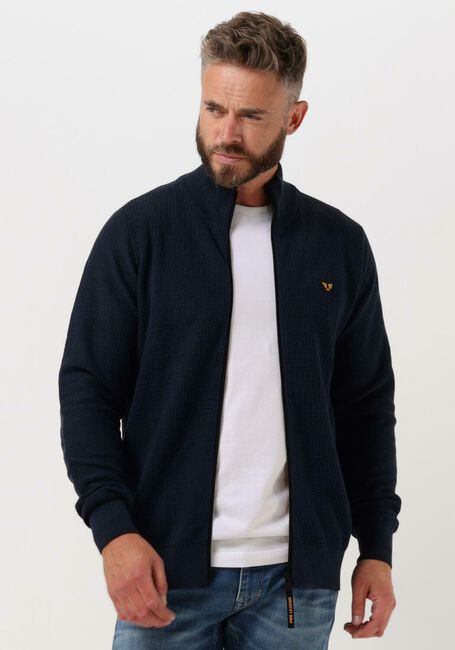Blauwe PME LEGEND Vest ZIP JACKET COTTON KNIT - large