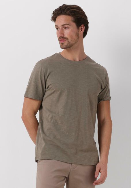 Groene SELECTED HOMME T-shirt SLHASPEN SLUB SS O-NECK TEE NOOS - large