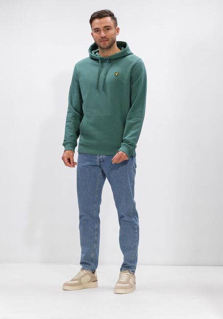 Groene LYLE & SCOTT Sweater PULLOVER HOODIE - large