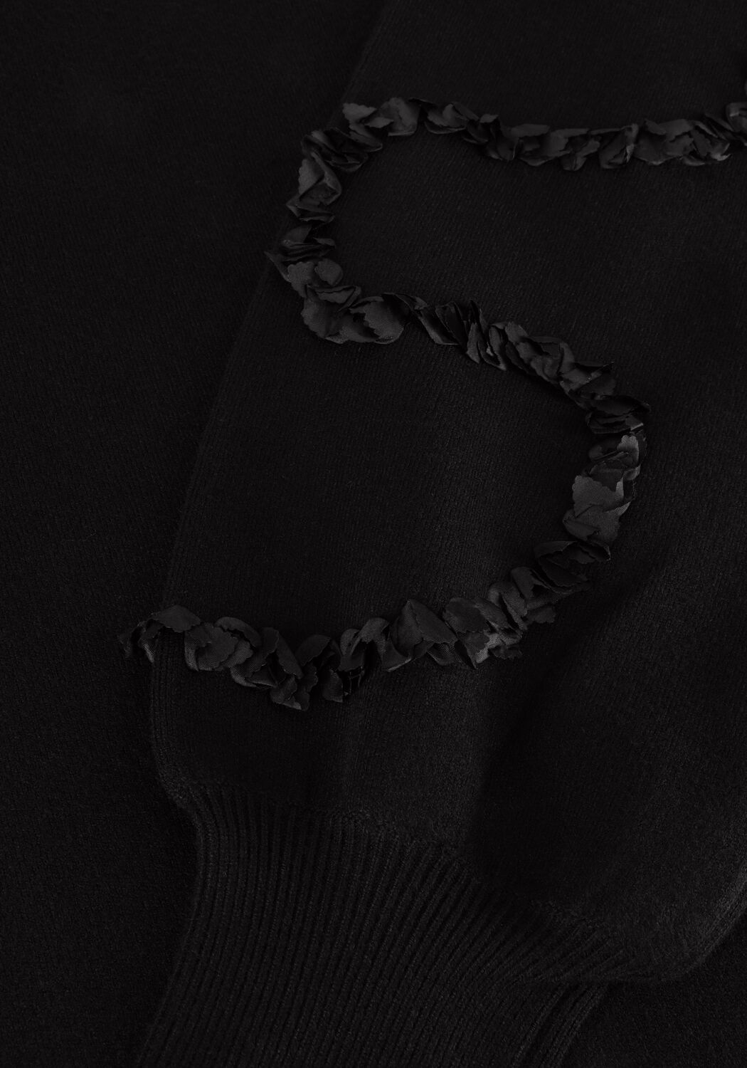 Zwarte OBJECT Mini jurk OBJDIDI L/S SHORT KNIT DRESS 129 - large