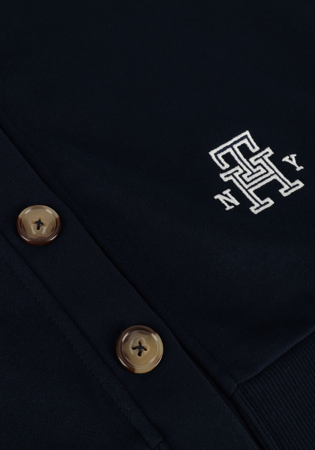 Blauwe TOMMY HILFIGER Vest REG VARSITY IMD NY CARDIGAN - large