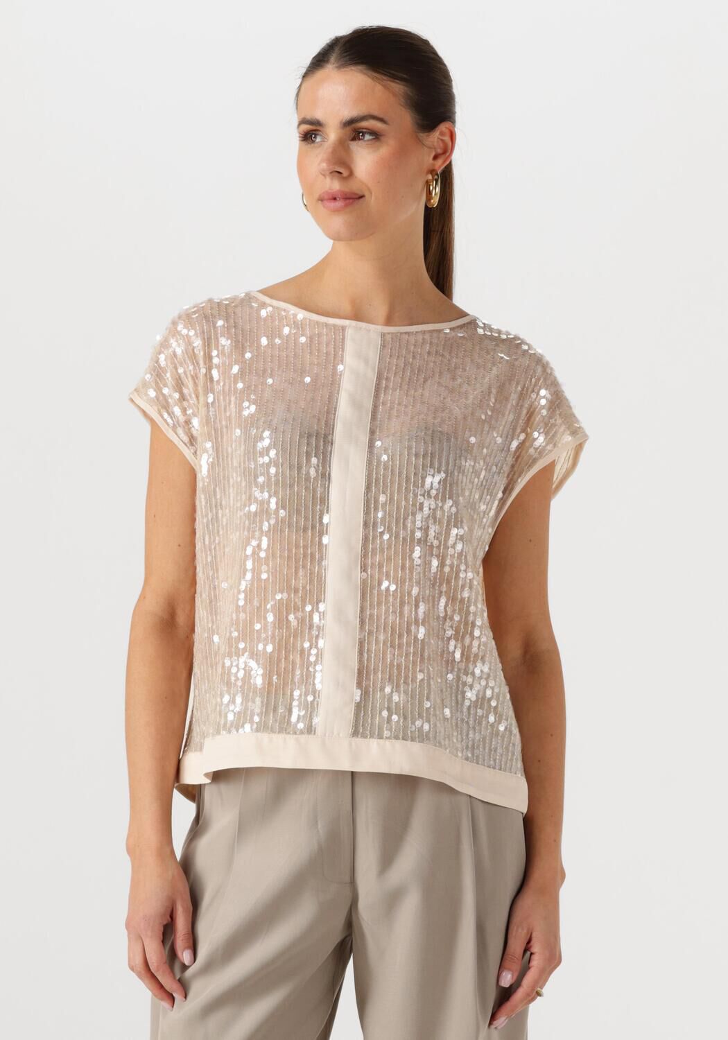 ACCESS Dames Tops & T-shirts 53-2098-249 Ecru