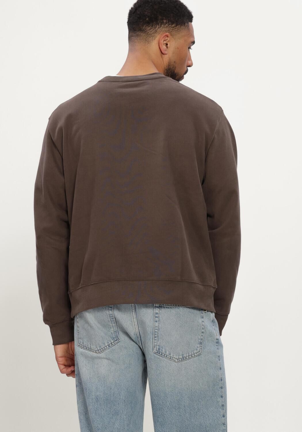 SELECTED MEN Heren Truien & Vesten Slmdomestic Relaxaxel Ls Crew Neck Sweat Bruin