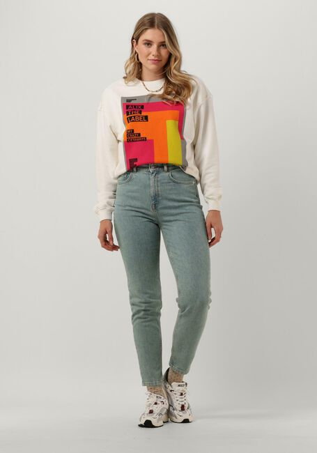 Witte ALIX THE LABEL Sweater LADIES KNITTED GRAPHIC SWEATER Witte ALIX THE LABEL Sweater LADIES KNITTED GRAPHIC SWEATER - large