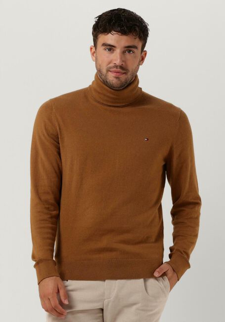 Bruine TOMMY HILFIGER Coltrui PIMA ORG CTN CASHMERE ROLL NECK - large