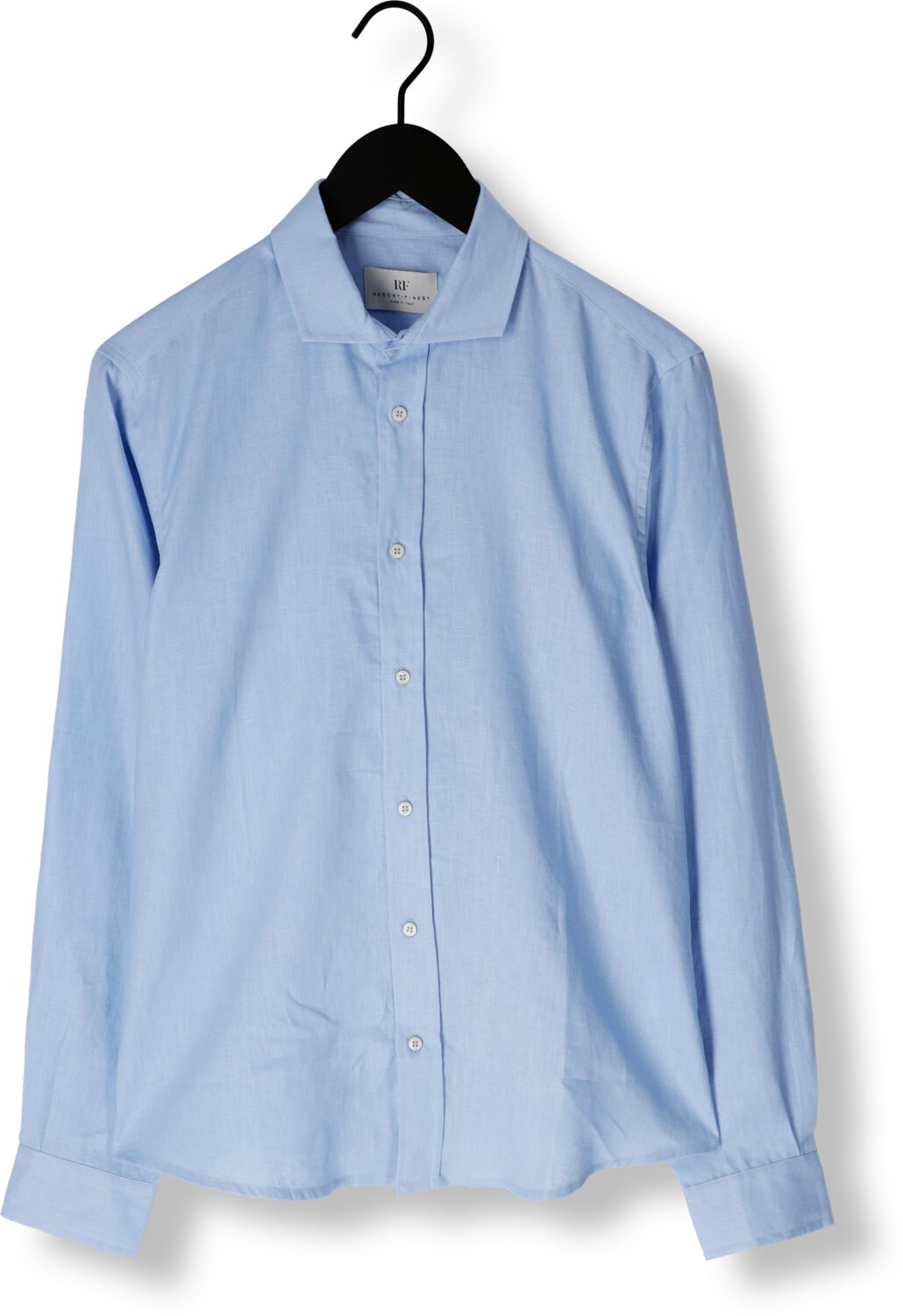 RESORT FINEST Dames Blouses Shirt 100% Linen Lichtblauw