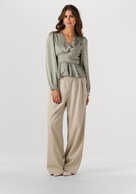 Groene NEO NOIR Blouses RISTA HEAVY SATEEN BLOUSE - large