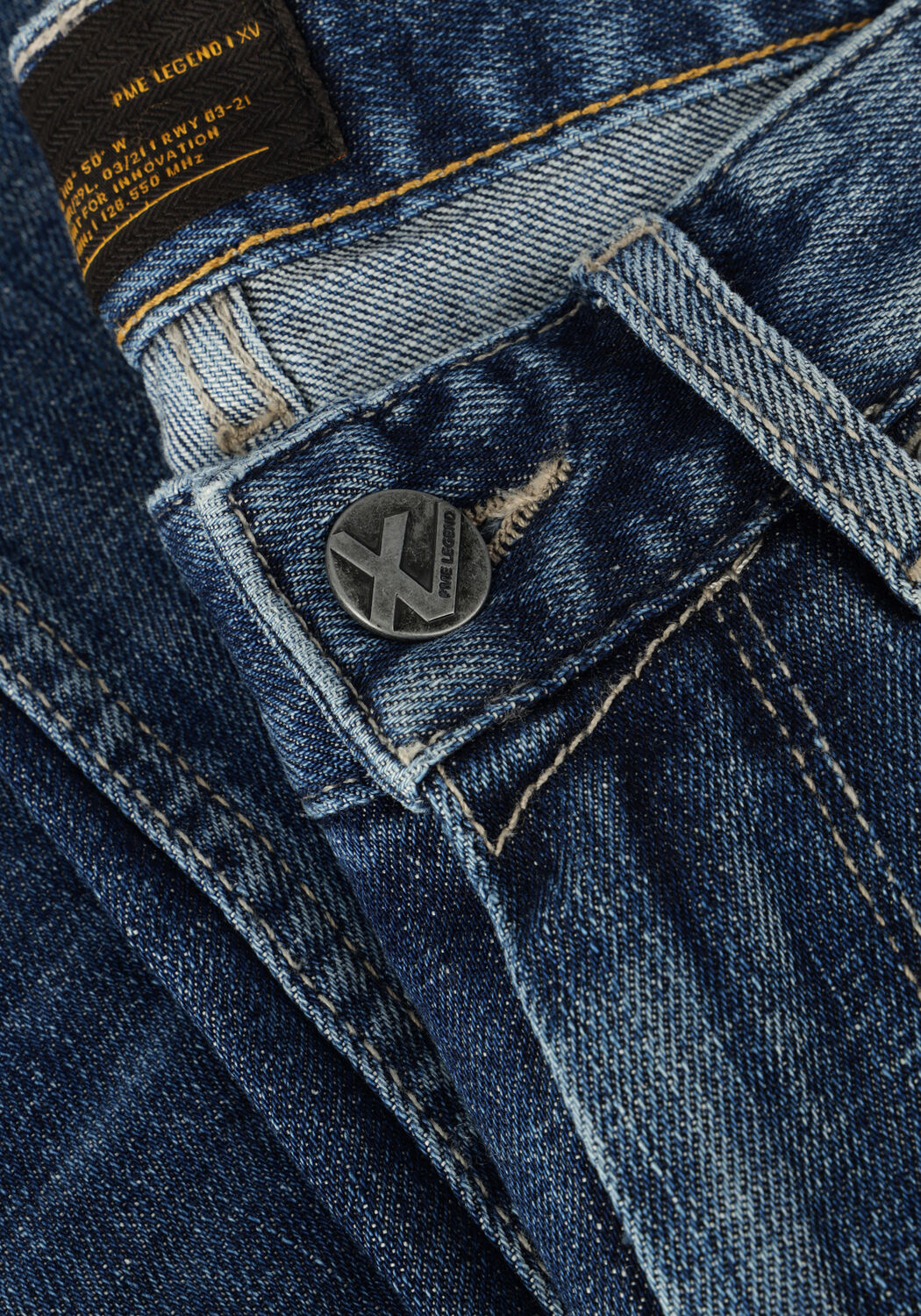 Blauwe PME LEGEND Slim fit jeans XV DENIM CROSS VINTAGE WASH - large