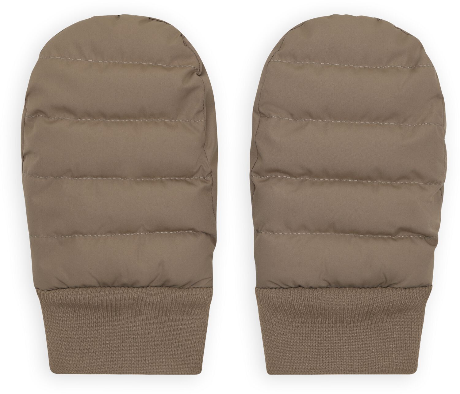 ENFANT Mittens Taupe-4Y