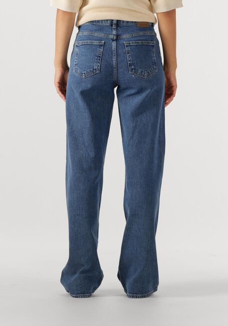 Donkerblauwe SELECTED FEMME Wide jeans SLFWIDE BEA-KORI MW JEANS - large