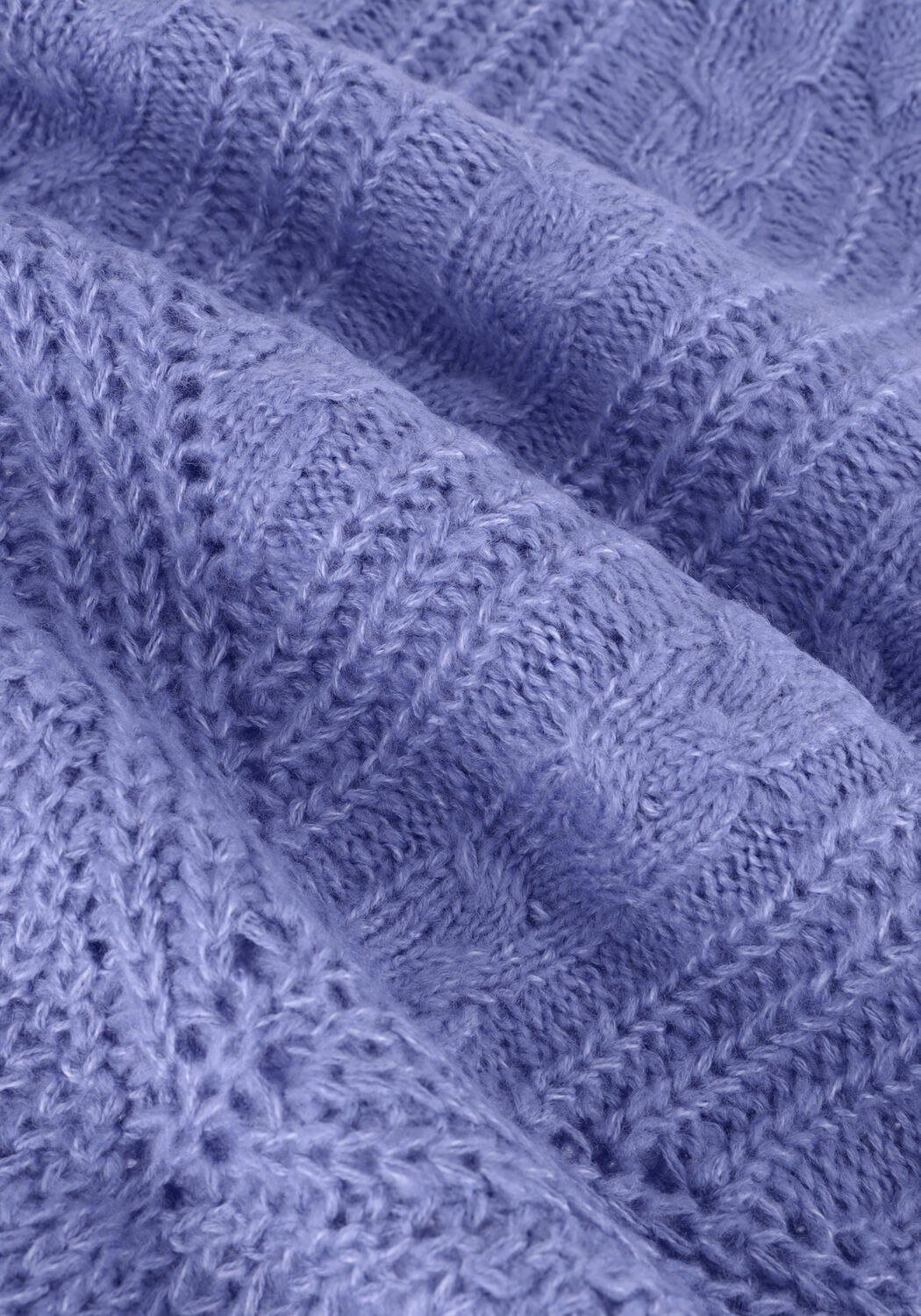 Blauwe OBJECT Trui OBJNOVA STELLA CABLE KNIT PULLOVER NOOS - large