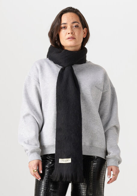Zwarte ALPACA LOCA Sjaal SCARF - large
