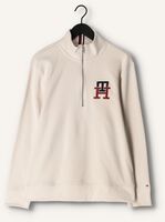 Gebroken wit TOMMY HILFIGER Trui ESSENTIAL MONOGRAM HALF ZIP Gebroken wit TOMMY HILFIGER Trui ESSENTIAL MONOGRAM HALF ZIP - medium