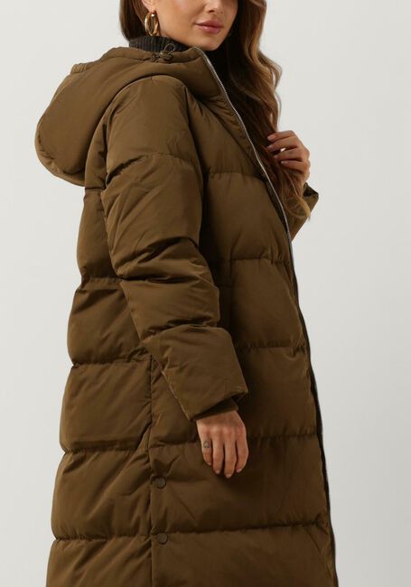 Olijf Y.A.S. Gewatteerde jas YASPUFFA LONG DOWN COAT - large