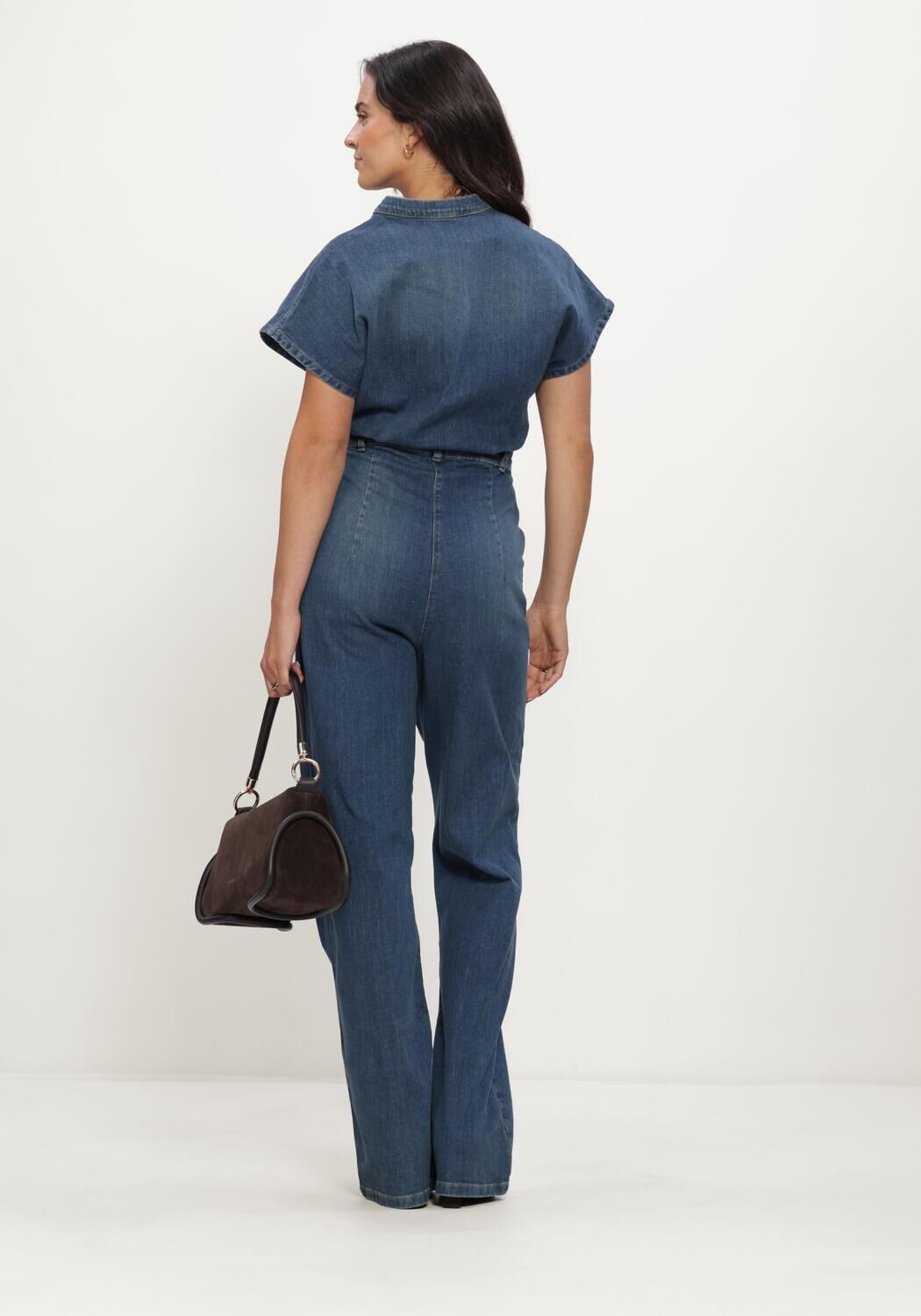 Blauwe EST'SEVEN Jumpsuit HALEY JUMPSUIT DENIM - large