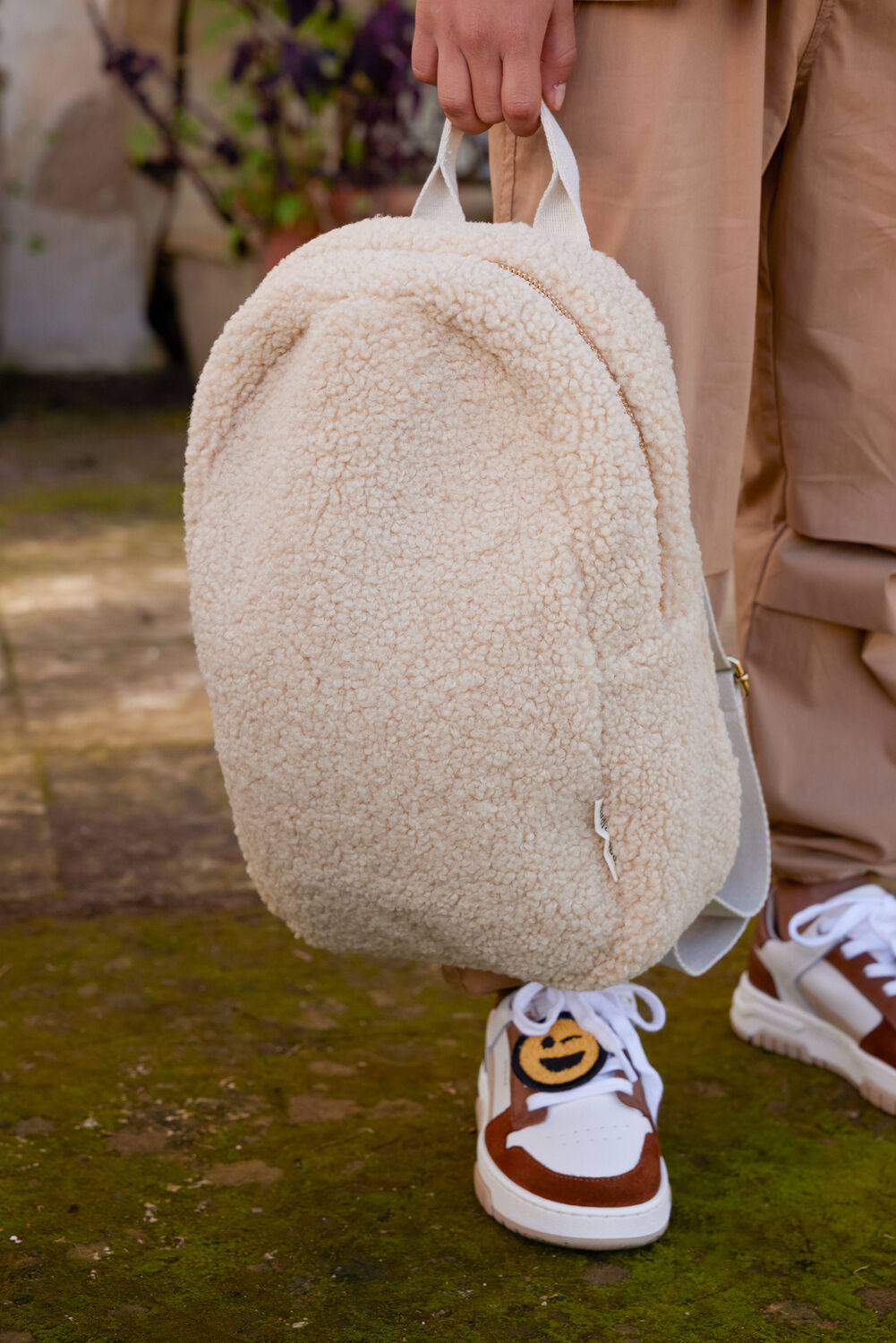 Ecru STUDIO NOOS Rugtas MINI CHUNKY BACKPACK - large