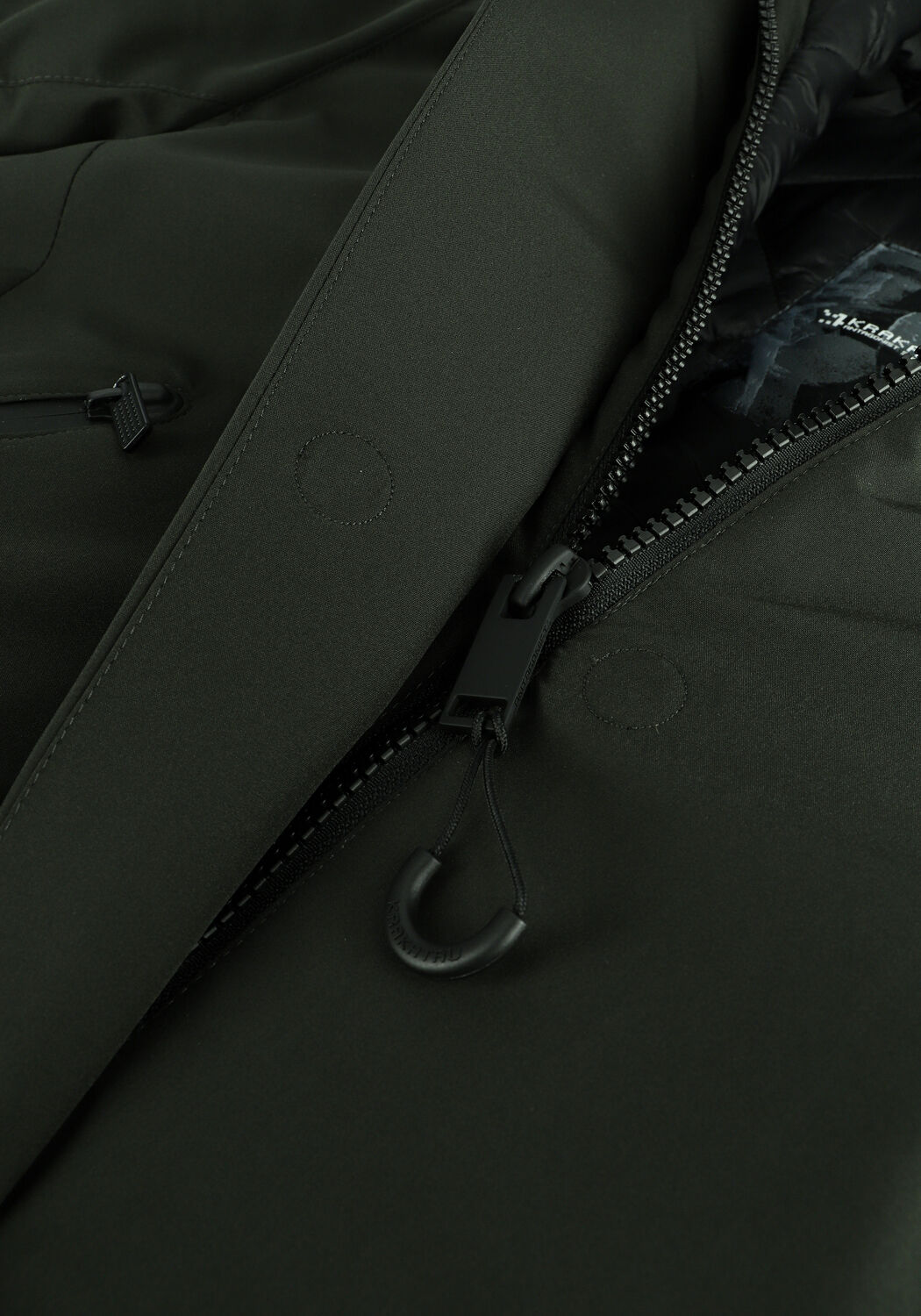 Donkergroene KRAKATAU Gewatteerde jas QW345 - large