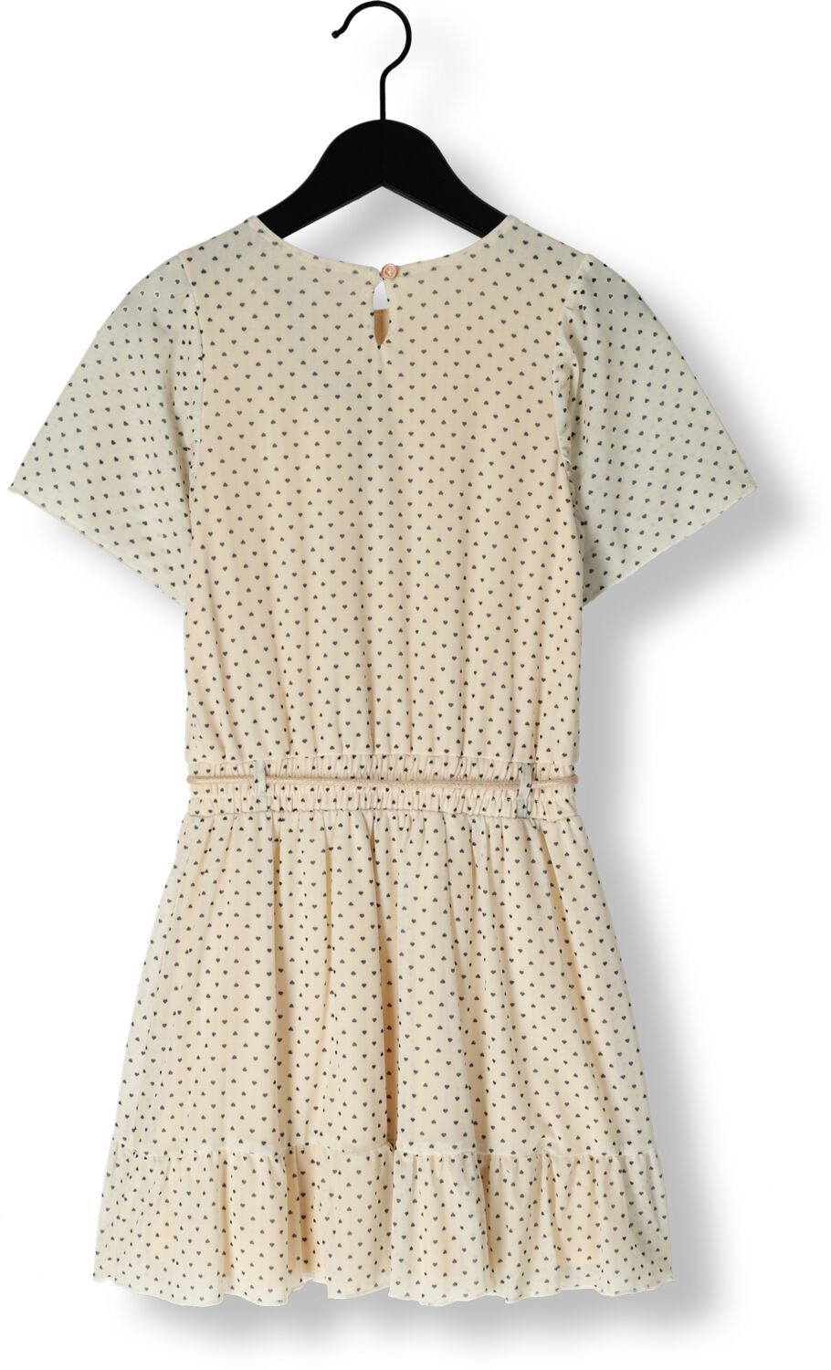 NONO Meisjes Jurken Mireal Mesh Dress Ecru