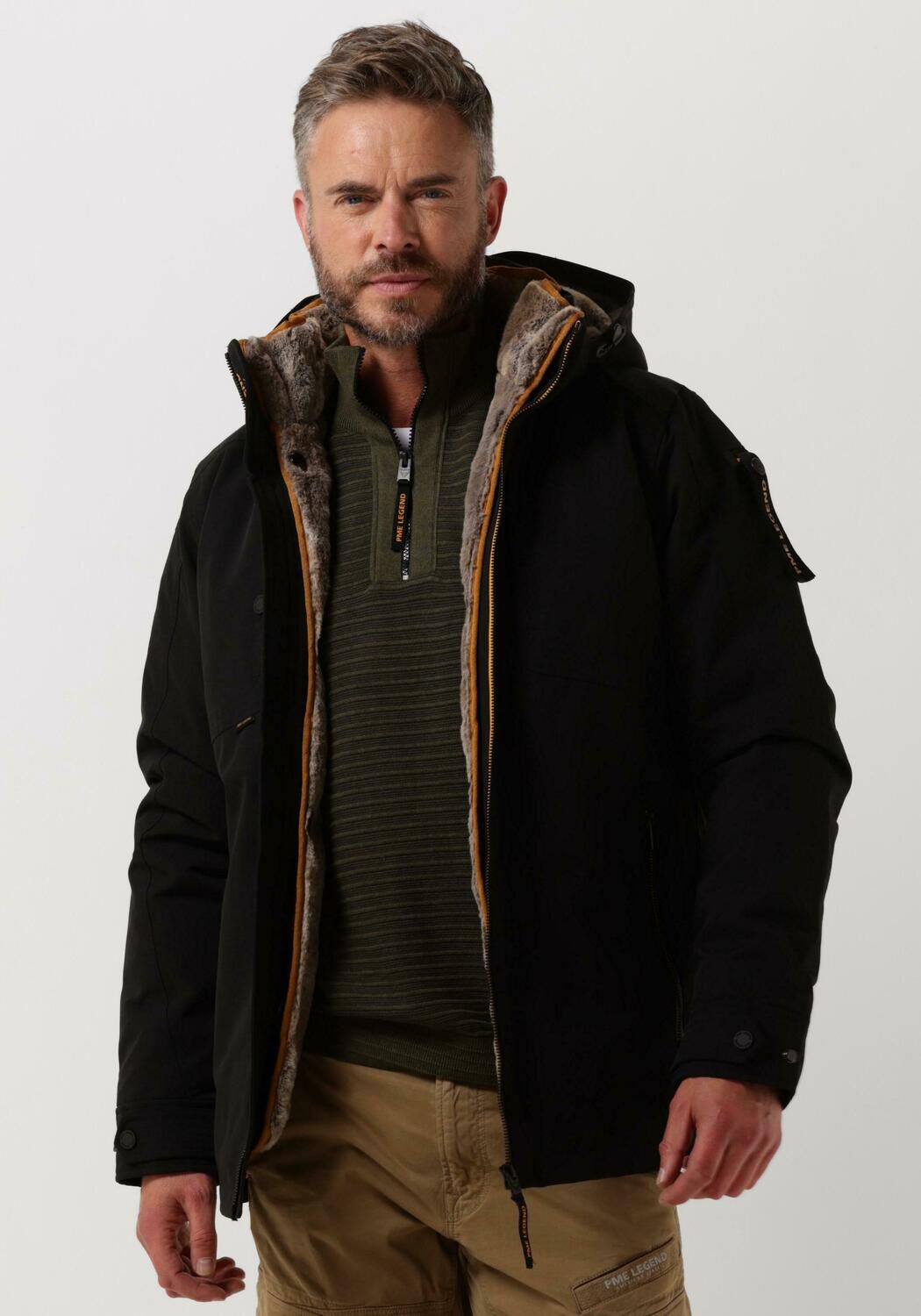 zwarte pme legend semi long jacket snowpack icon 2.0