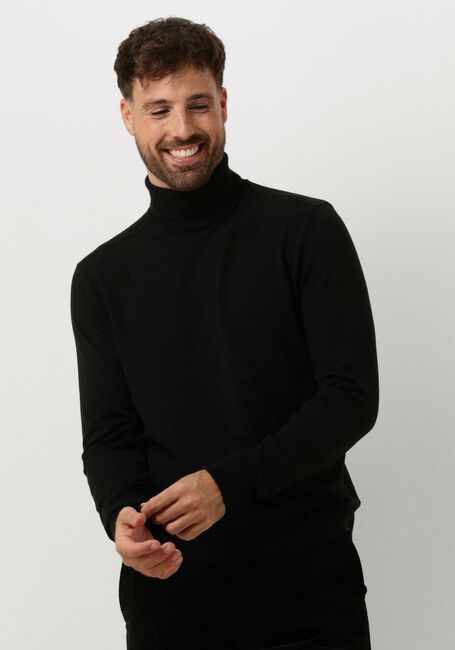 Zwarte SELECTED HOMME Coltrui SLHBERG ROLL NECK NOOS - large