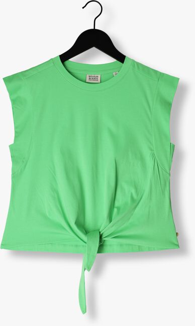 Groene SCOTCH & SODA Top RELAXED-FIT KNOTTED T-SHIRT - large