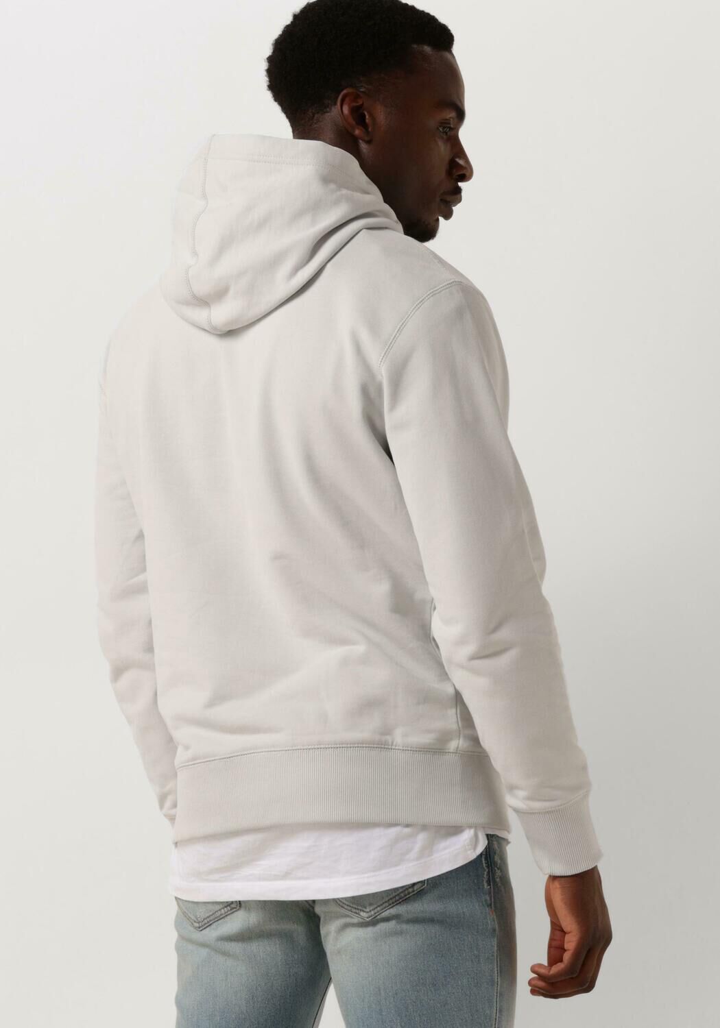 CALVIN KLEIN Heren Truien & Vesten Badge Hoodie Lichtgrijs