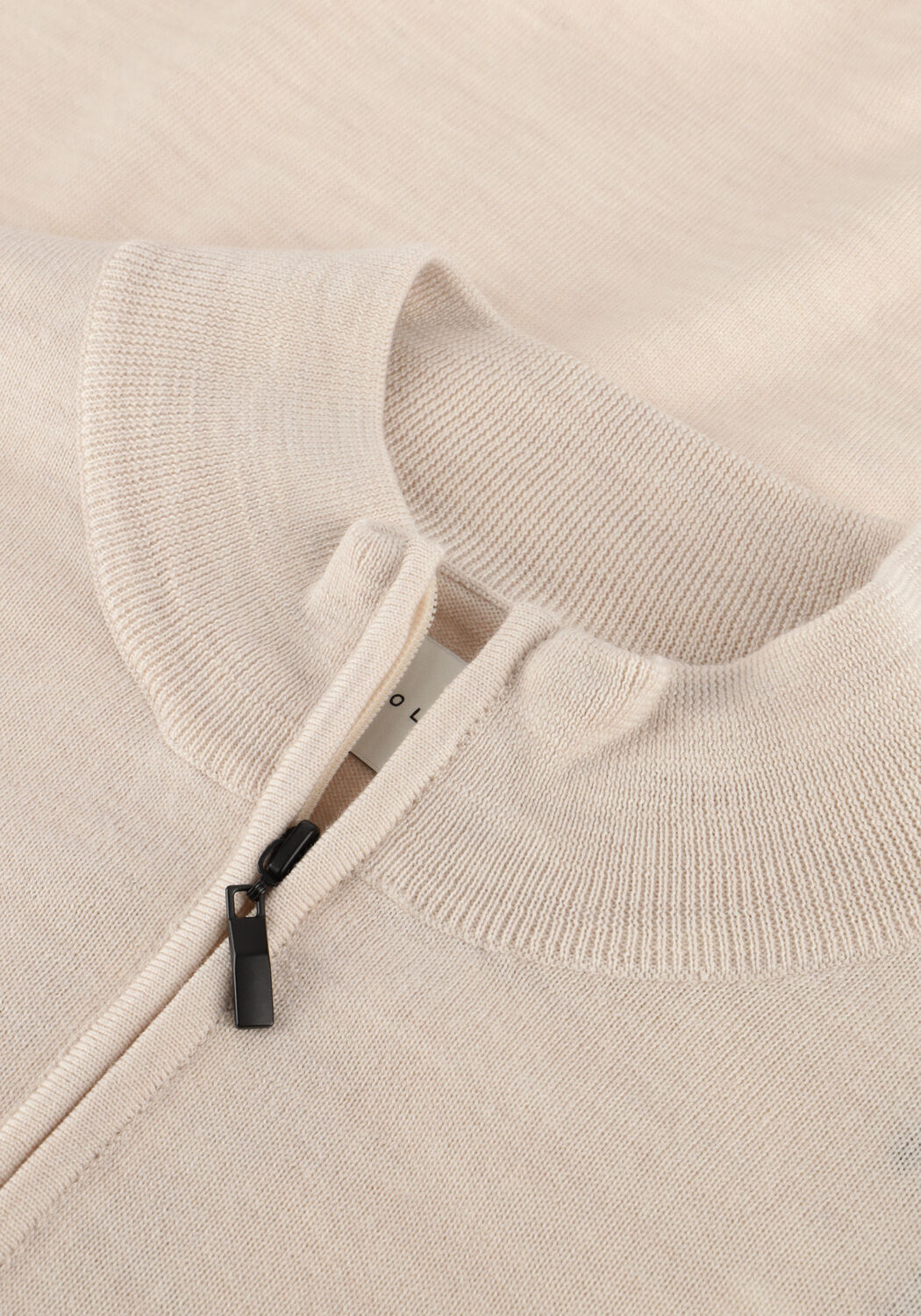 Beige STEFANO LAURAN Trui HALF ZIP ANDERS - large