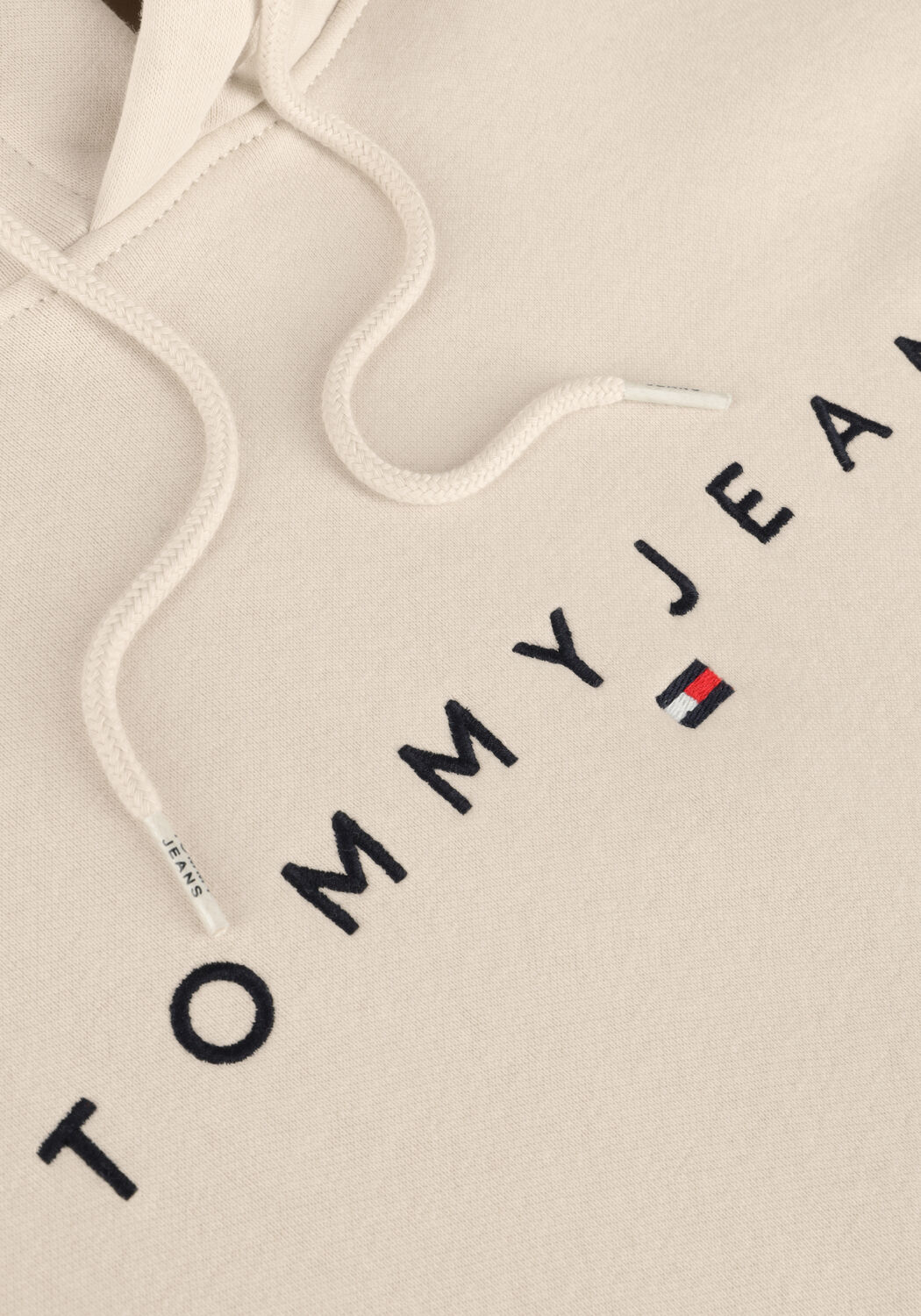 Beige TOMMY JEANS Trui TJM REG LINEAR LOGO HOODIE EXT - large
