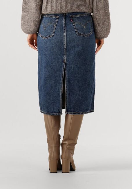 Blauwe LEVI'S Rokken HR BACK SLIT SKIRT - large