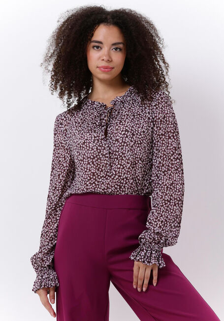 Paarse CATWALK JUNKIE Blouses BL DAWN FLOWERS - large