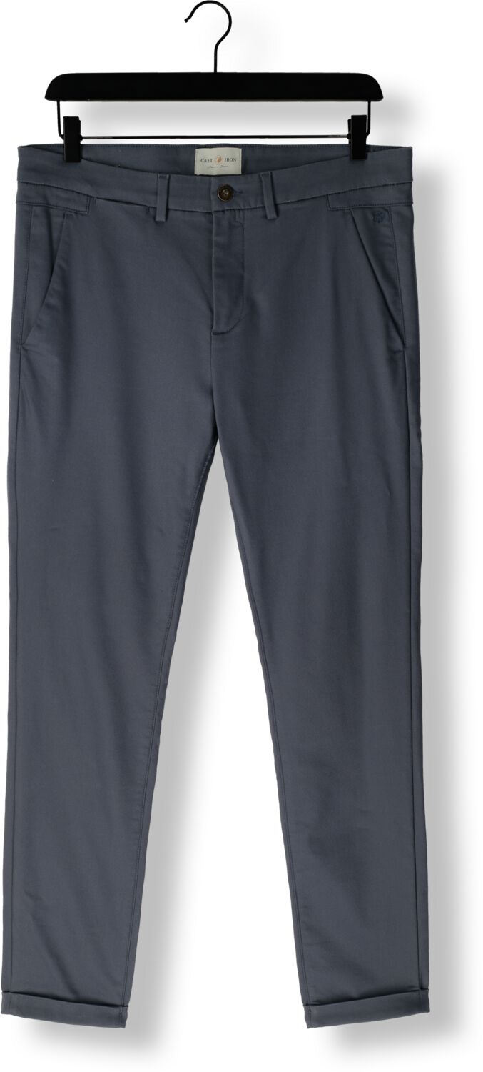 CAST IRON Heren Broeken Riser Chino Stretch Blauw