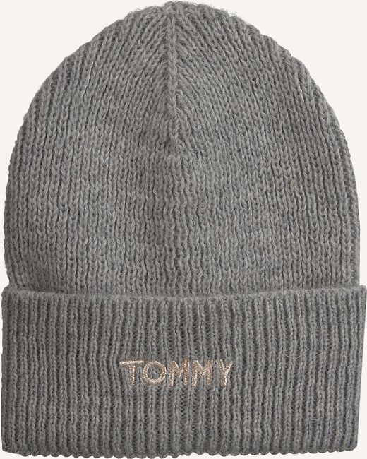 Grijze TOMMY HILFIGER Muts EFFORTLESS KNIT BEAN Grijze TOMMY HILFIGER Muts EFFORTLESS KNIT BEAN - large