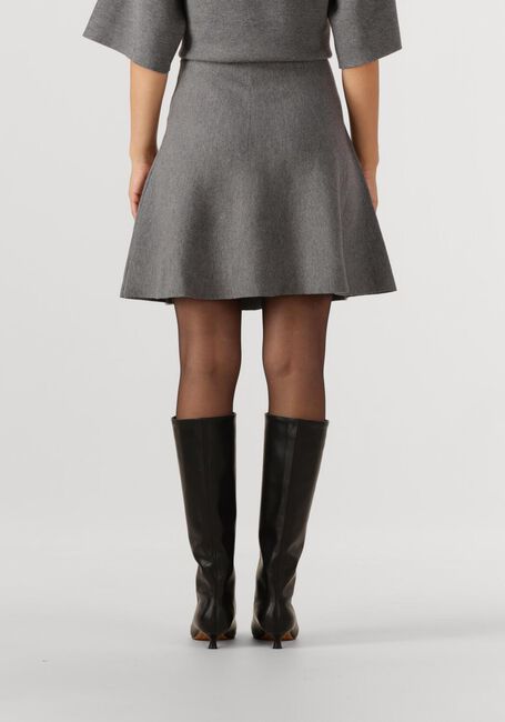 Grijze OBJECT Minirok OBJREYNARD HW SHORT KNIT SKIRT - large