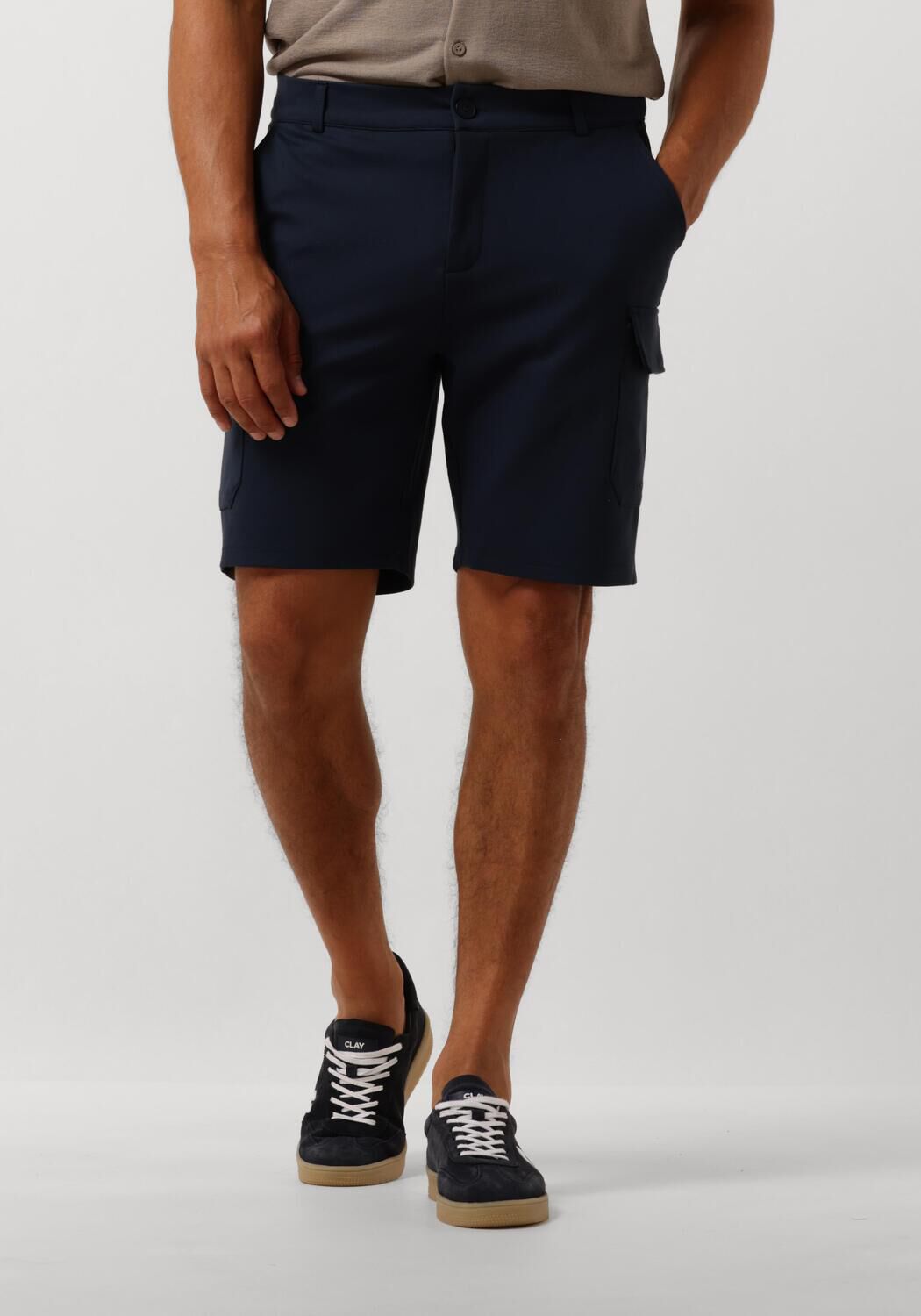 PURE PATH Heren Broeken Punta Cargo Shorts Donkerblauw