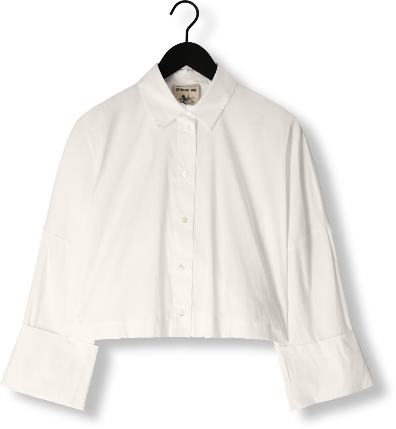 SEMICOUTURE Dames Blouses S4sk03 Shirt Wit