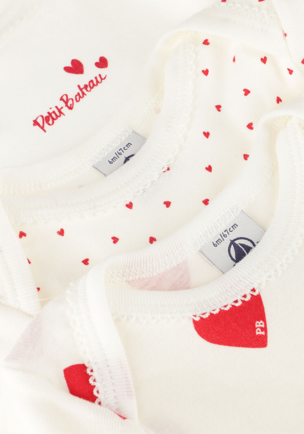 Witte PETIT BATEAU Rompers 3 BODIES US ML - large