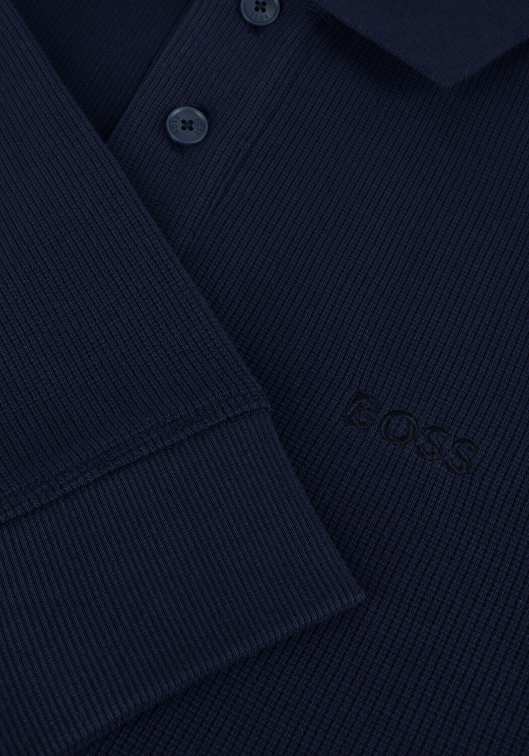 Donkerblauwe BOSS ORANGE Polo PATEMPESTO LONG - large