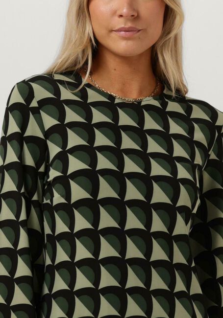 Groene ANA ALCAZAR Mini jurk DRESS WIDE SLEEVES - large