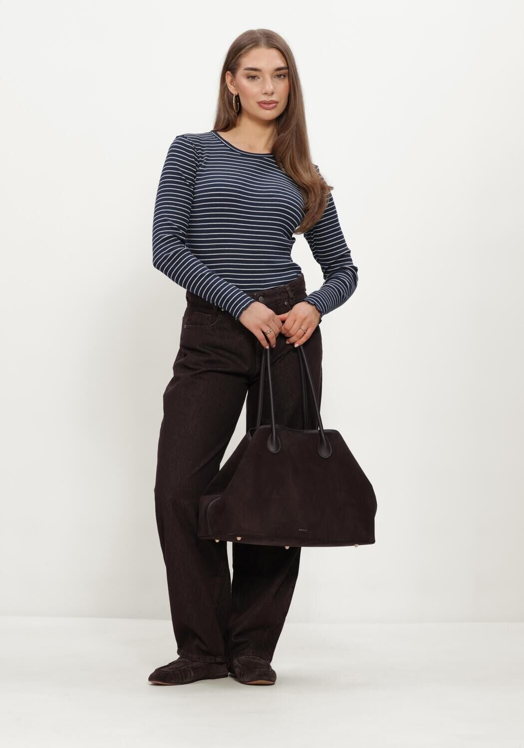 MY ESSENTIAL WARDROBE Dames Broeken Mwlance 188 High Barrel Bruin