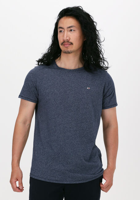 Lichtblauwe TOMMY JEANS T-shirt TJM SLIM JASPE C NECK - large