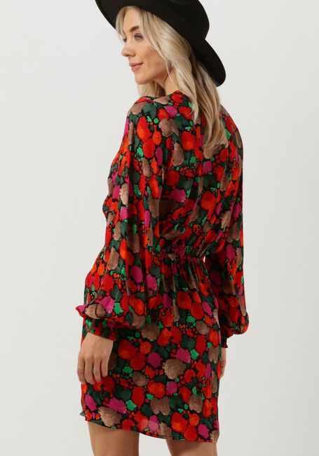 Multi ALIX THE LABEL Mini jurk FAKE WRAP FLOWER DRESS - large