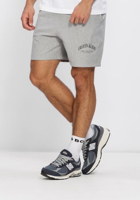 Grijze CALVIN KLEIN Korte broek PREMIUM TERRY CALVIN COLLEGIATE - large