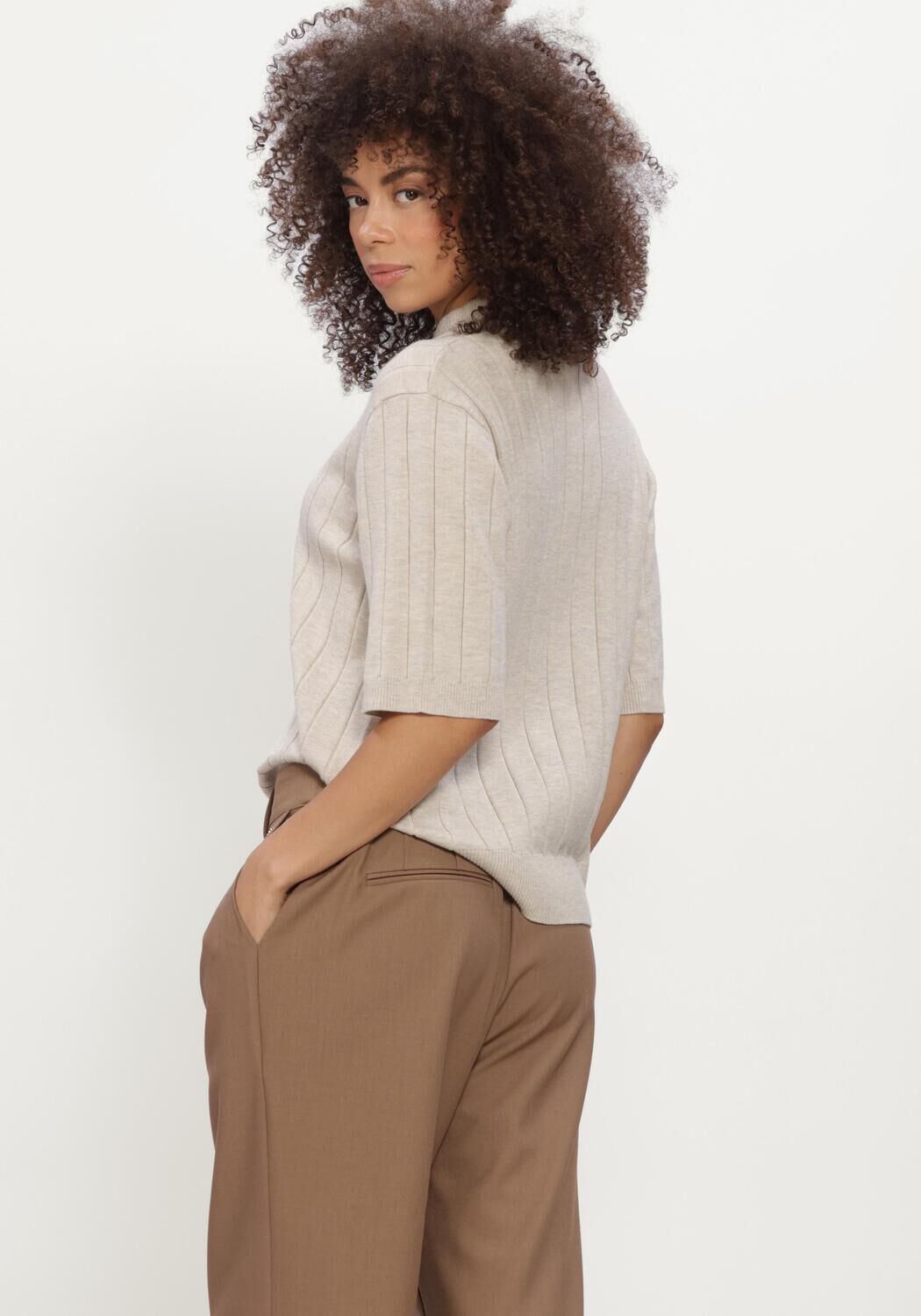 Zand BRUUNS BAZAAR Truien/vesten ANEMONEBBGLADY KNIT - large