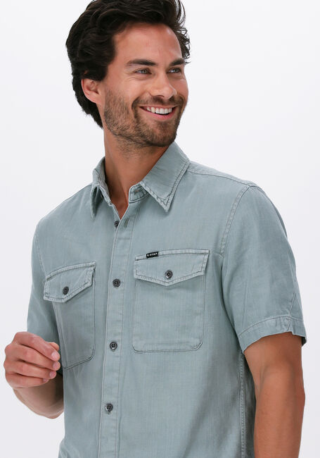 Groene G-STAR RAW Casual overhemd MARINE SLIM SHIRT S\S - large