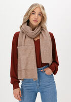 Camel SELECTED FEMME Sjaal SLFLINNA-MIA KNIT POCKET SCARF - medium