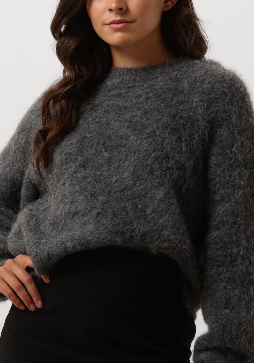 GESTUZ Dames Truien & Vesten Sabigz Short Pullover Grijs