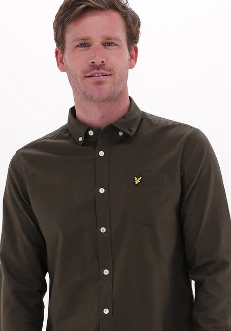 Olijf LYLE & SCOTT Casual overhemd REGULAR FIT LIGHT WEIGHT OXFORD SHIRT - large