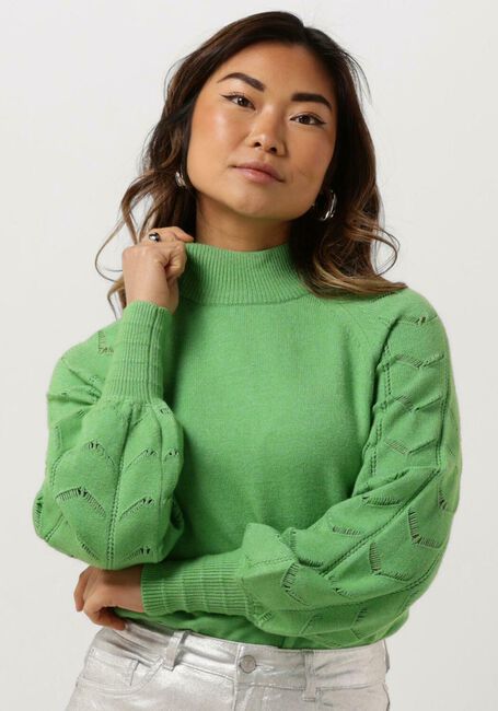 Groene OBJECT Coltrui OBJEVA L/S KNIT PULLOVER - large
